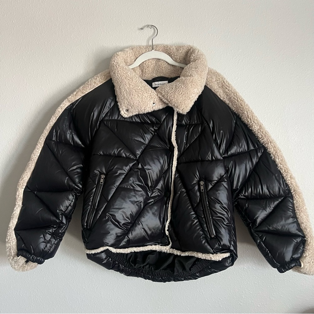 NWOT Heartloom Solas Puffer Sherpa coat - Picture 6 of 8